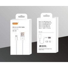 Кабель USB-MICROUSB 2A 100 см EZRA EA-42