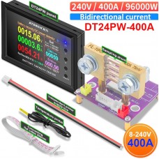 Ватметр DT24PW постоянного тока DC 240В 400А контроль емкости батареи Bluetooth Ватметр DT24PW постоянного тока DC 240В 400А контроль емкости батареи Bluetooth