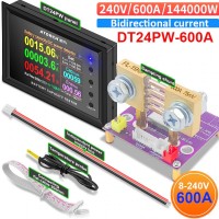 Ватметр DT24PW постійного струму DC 240В 600А контроль ємності батареї Bluetooth Ватметр DT24PW постійного струму DC 240В 600А контроль ємності батареї Bluetooth