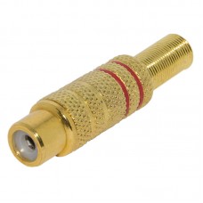 Гнездо RCA GOLD на кабель красный+черный Гнездо RCA GOLD на кабель красный+черный