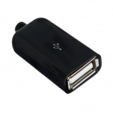 Штекер USB-A глянцевый с кабельным вводом мама Штекер USB-A глянцевый с кабельным вводом мама
