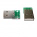 Модуль USB-AM PCB штекер на плате
