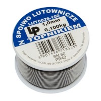 Припій LP 1,0 мм/100 г Sn60/Pb40 з каніфоллю Припій LP 1,0 мм/100 г Sn60/Pb40 з каніфоллю